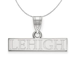 Sterling Silver Lehigh U Small Pendant Necklace - 24 Inch